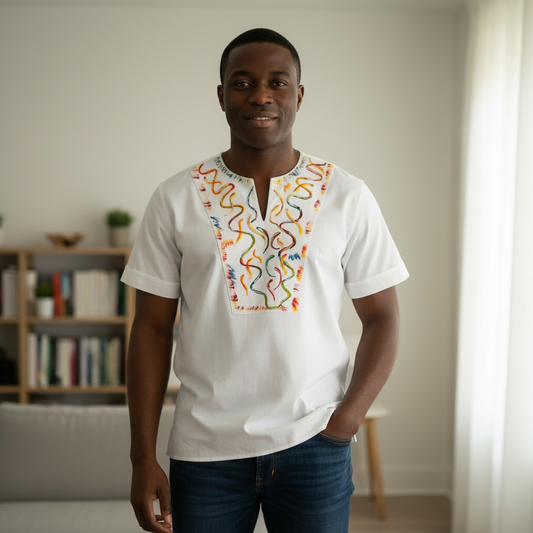 Men's Hand-Painted Shirt