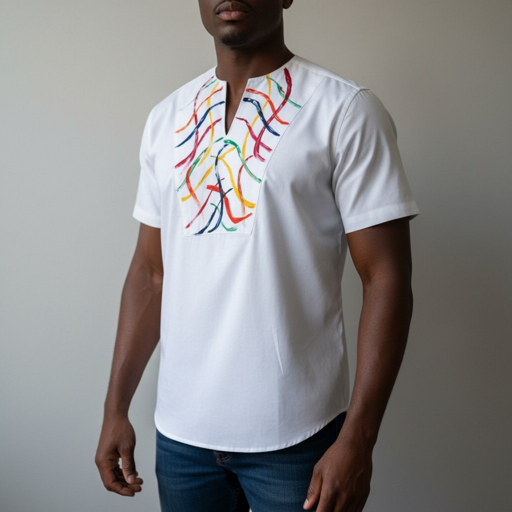 Men's Hand-Painted Shirt