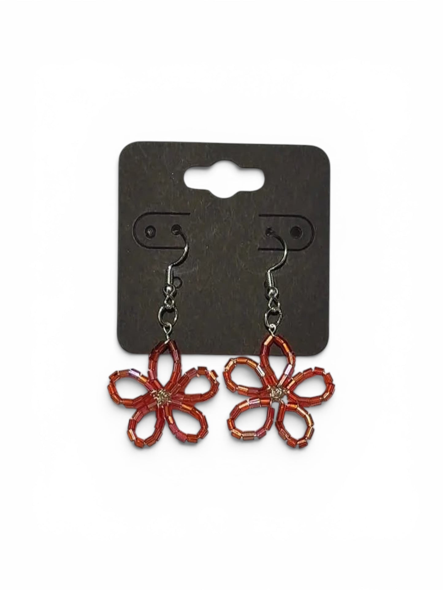 Handmade beaded Flower earrings