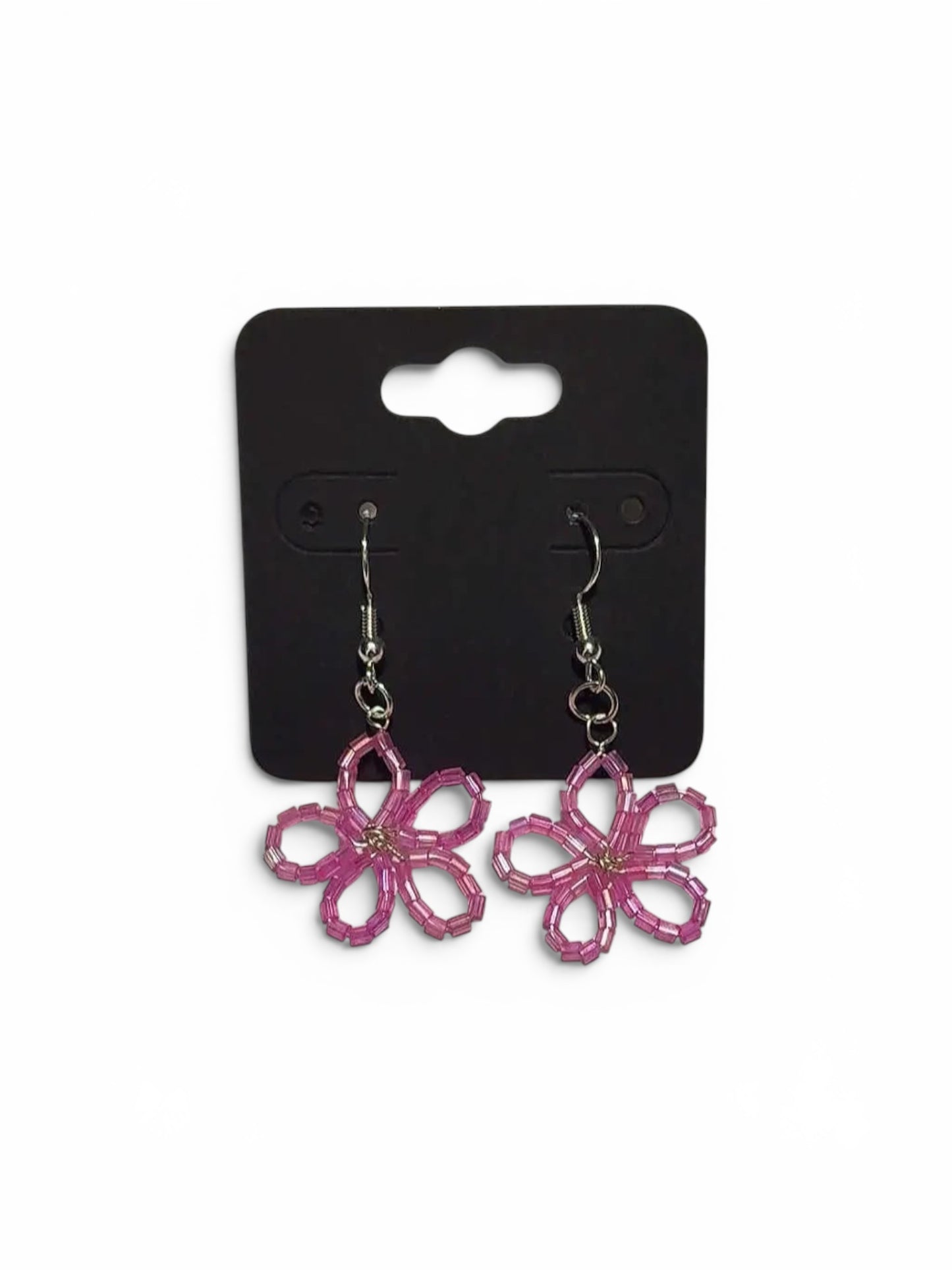 Handmade beaded Flower earrings