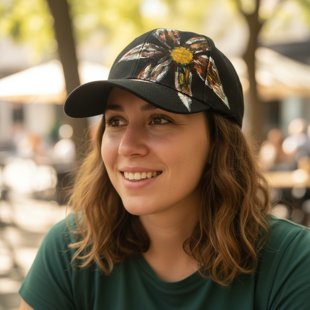 Hand-Painted Adjustable Cap