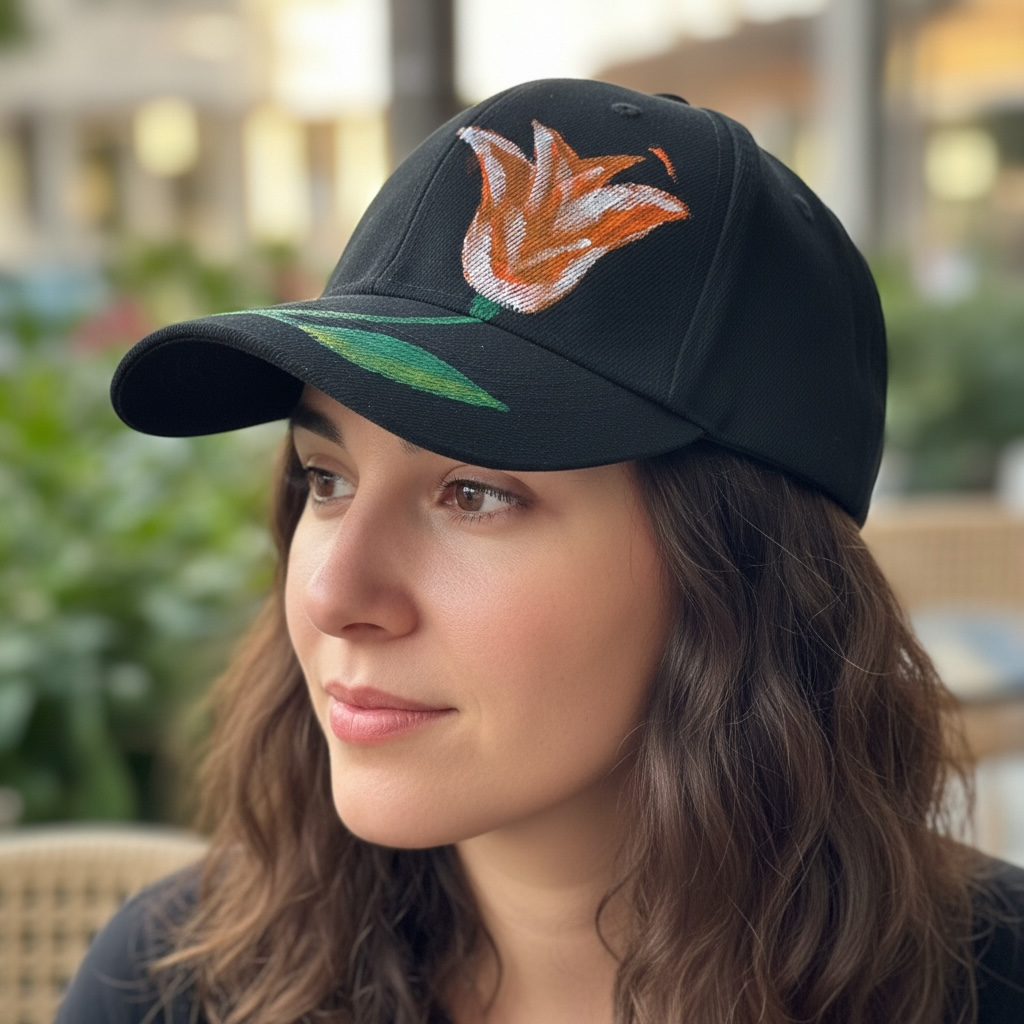 Hand-Painted Adjustable Cap