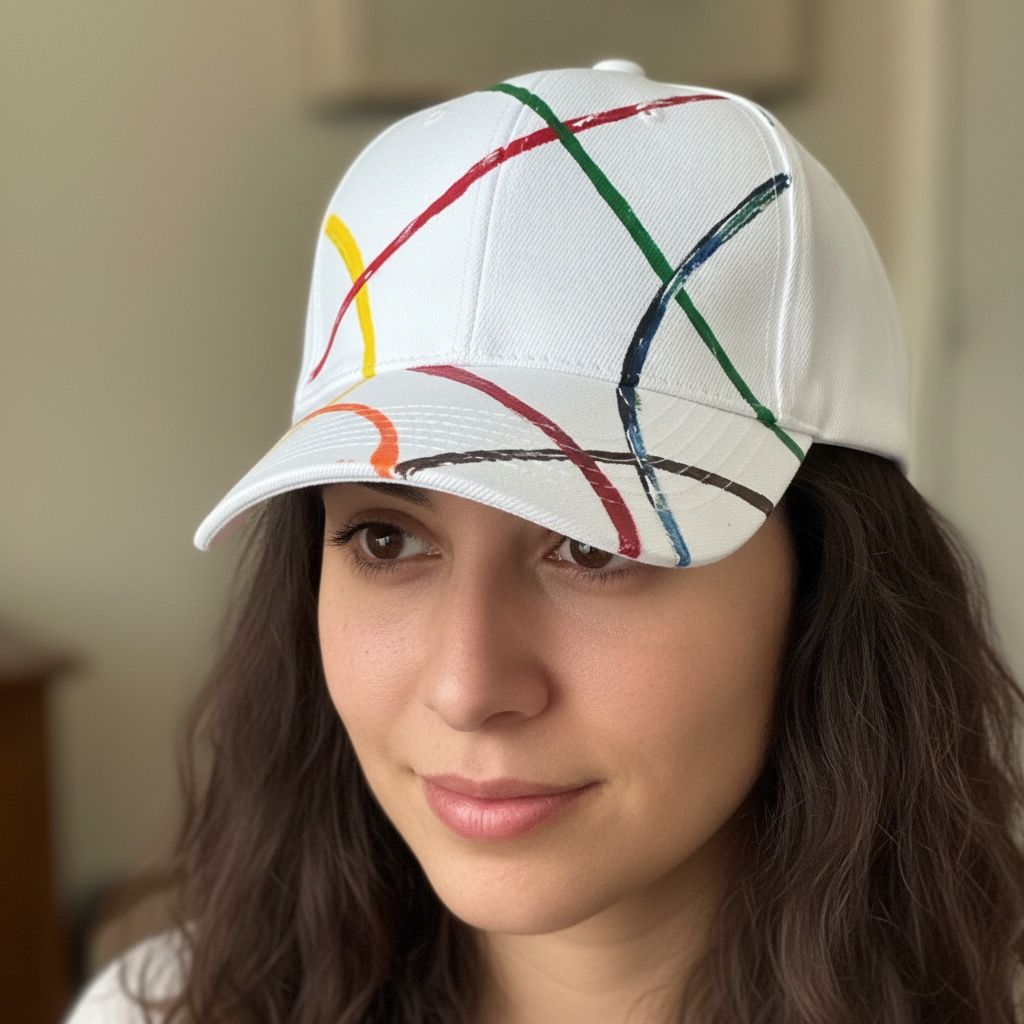 Hand-Painted Adjustable Cap